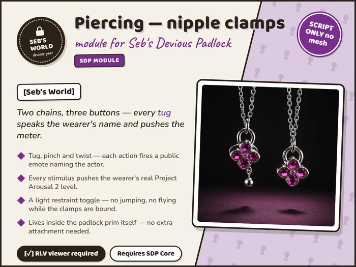 Piercing — Nipple Clamps — Marketplace picture